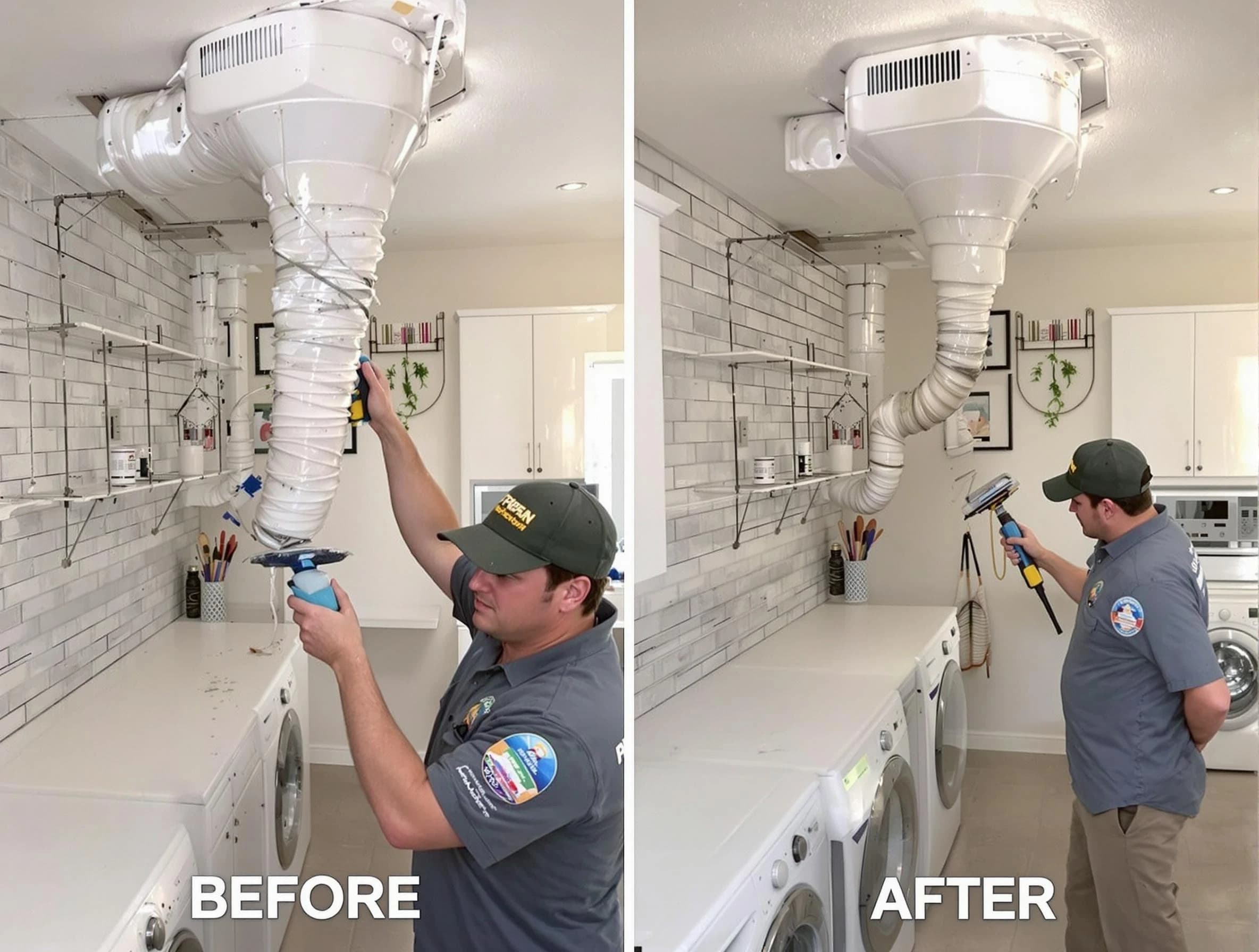Professional dryer exhaust vent cleaning by Arlington Dryer Vent Cleaning in Arlington