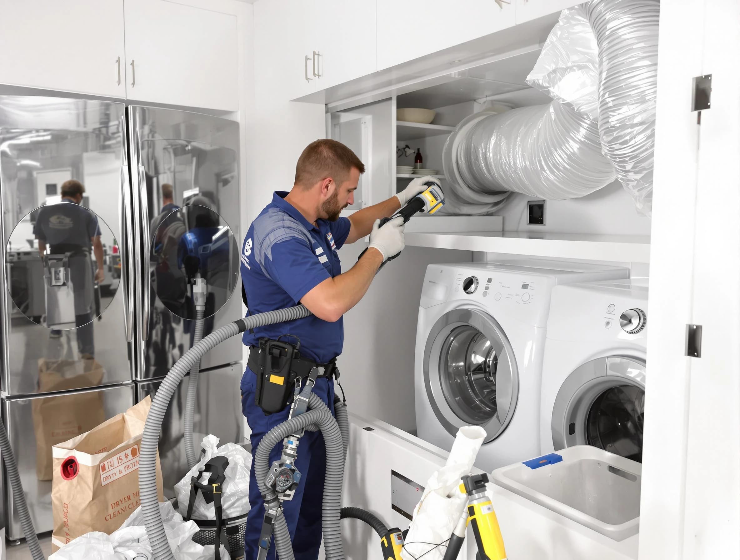 Professional duct cleaning by Arlington Dryer Vent Cleaning in Arlington