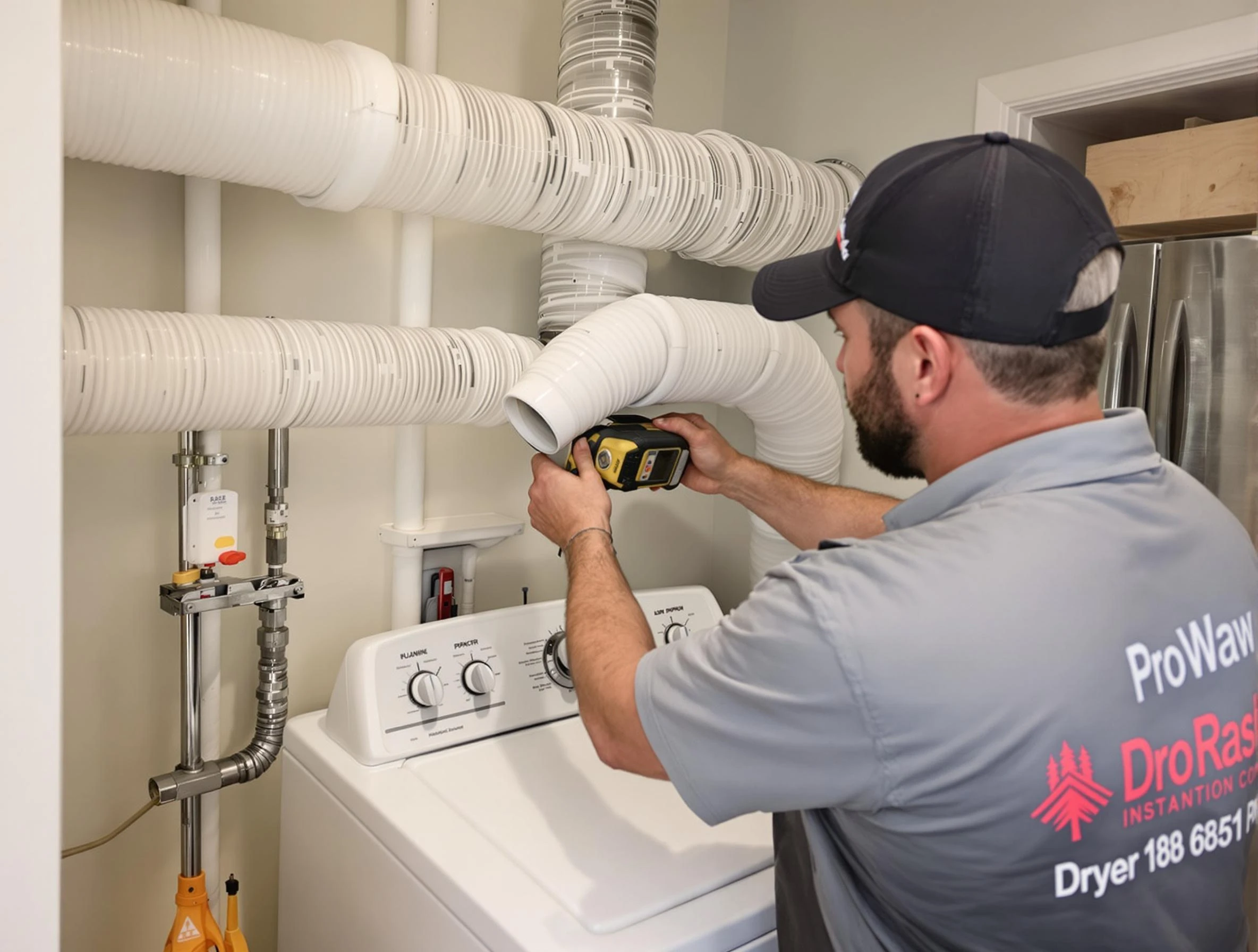 Professional dryer vent hose installation by Arlington Dryer Vent Cleaning in Arlington