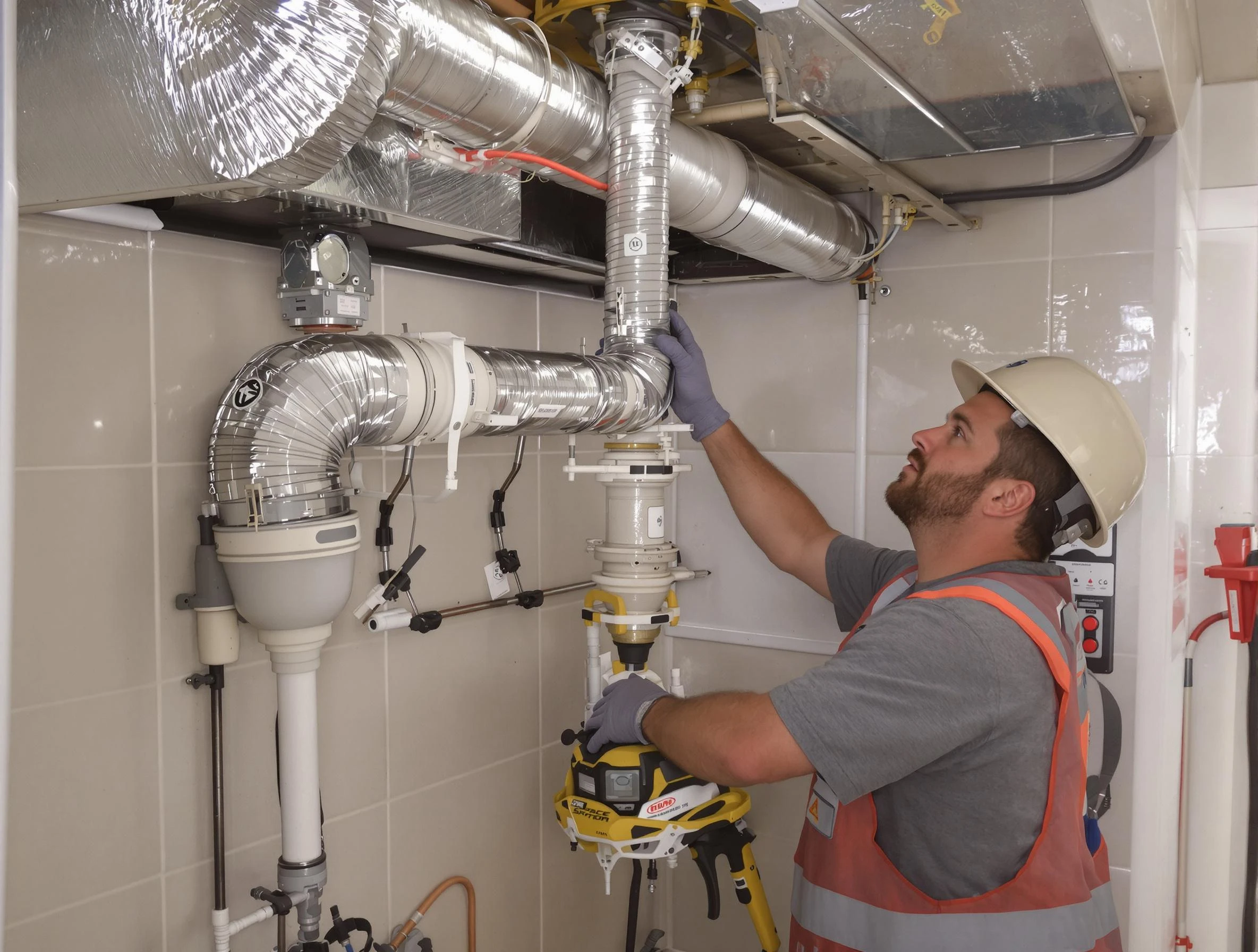 Arlington Dryer Vent Cleaning expert performing professional dryer vent repair and installation in Arlington